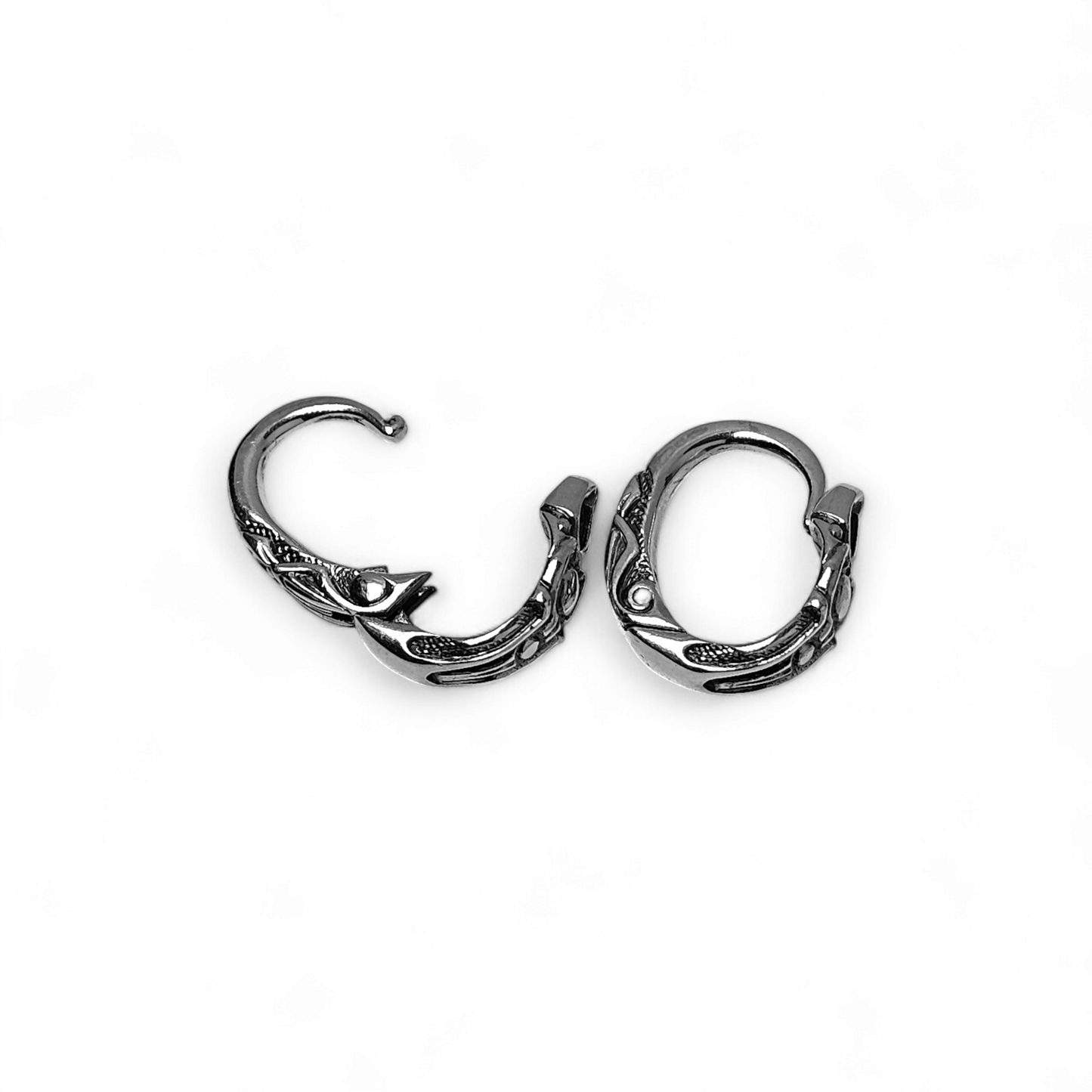 Timeless Silver Earrings for Men and Women - single or pair - EK126s
