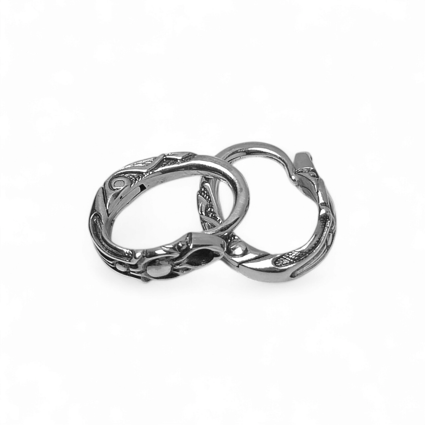 Timeless Silver Earrings for Men and Women - single or pair - EK126s