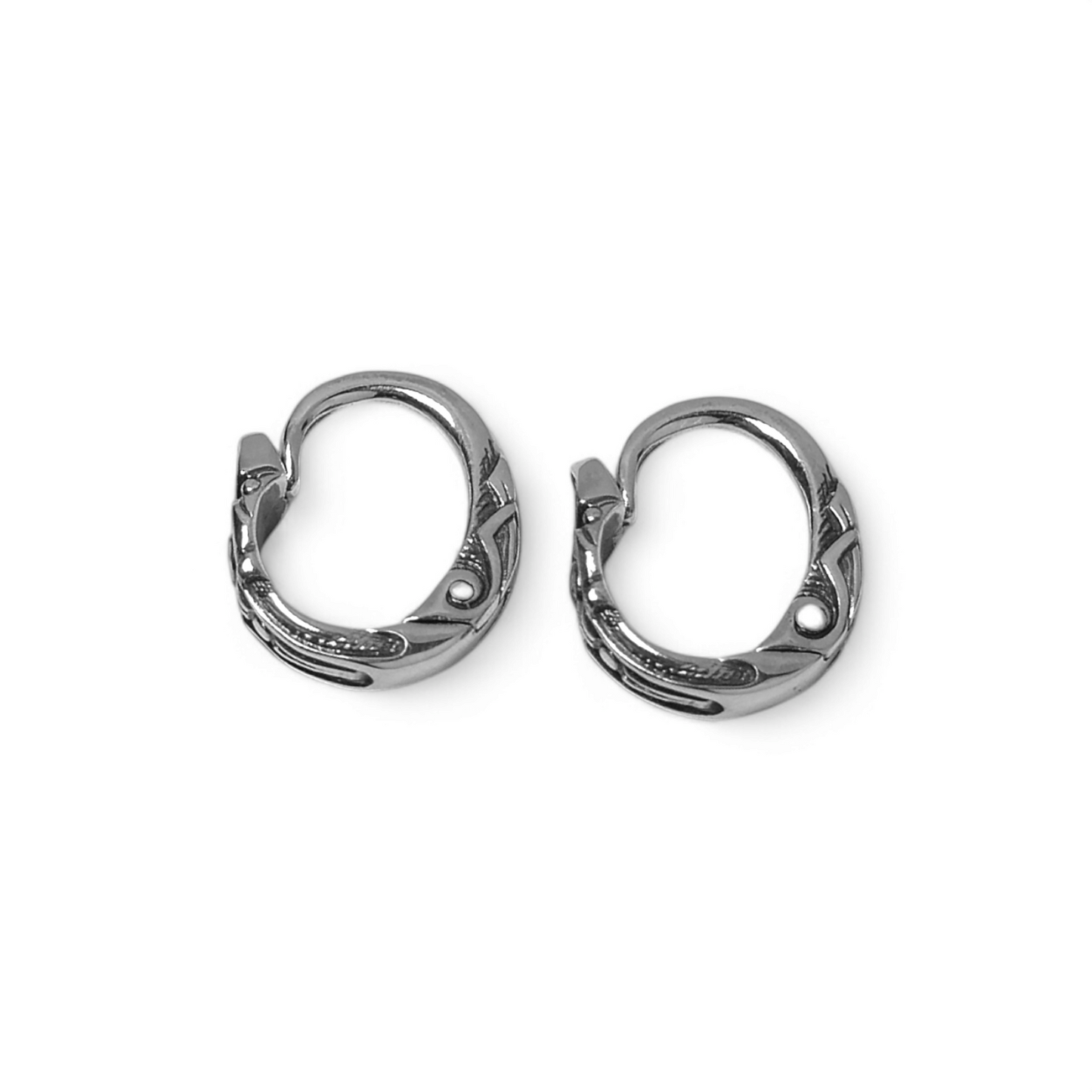 Timeless Silver Earrings for Men and Women - single or pair - EK126s