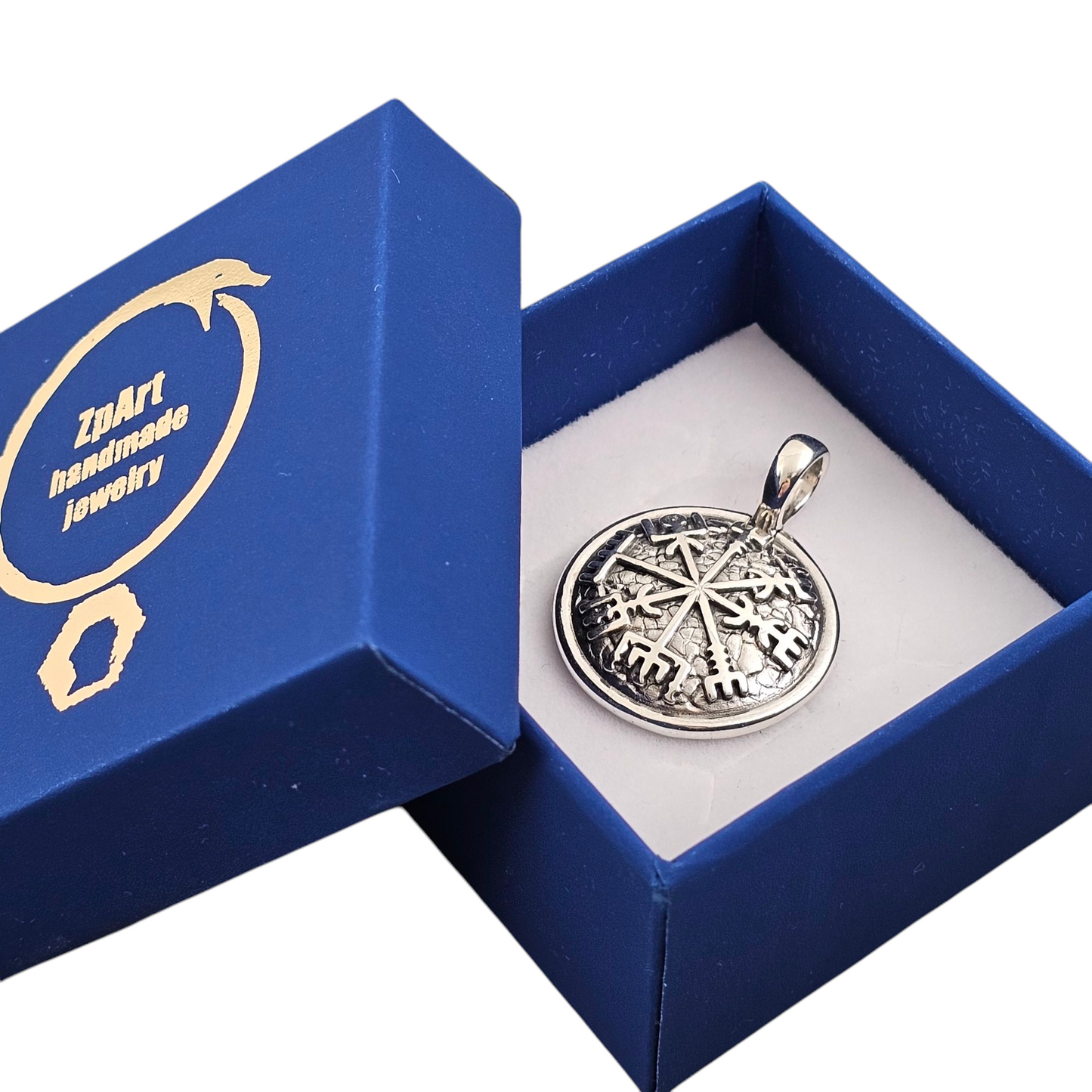 Silver pendant Helm of Awe nordic guard