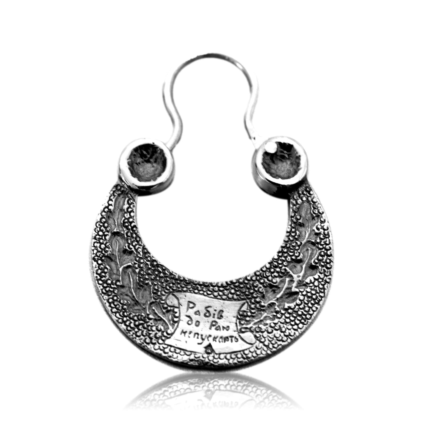 Cossack earring with swords handmade jewelry ek042s-1