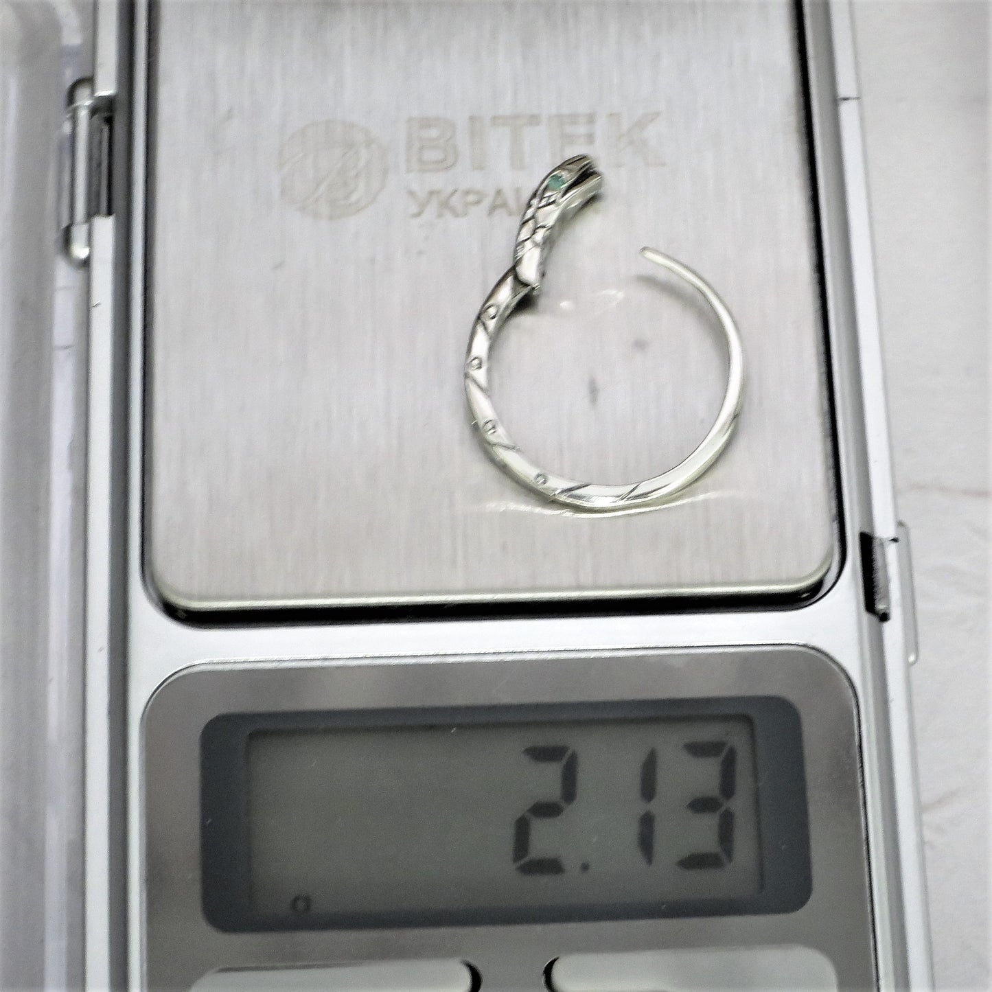 Sterling Silver Ouroboros Hoop Earrings – 22mm Handmade - EK010scz