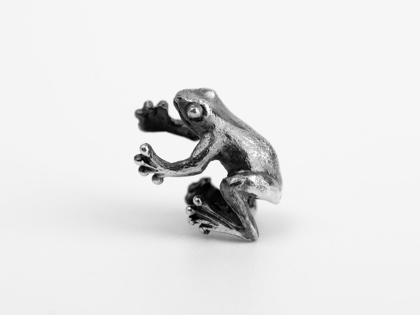 Frog cuff cartilage earring sterling silver
