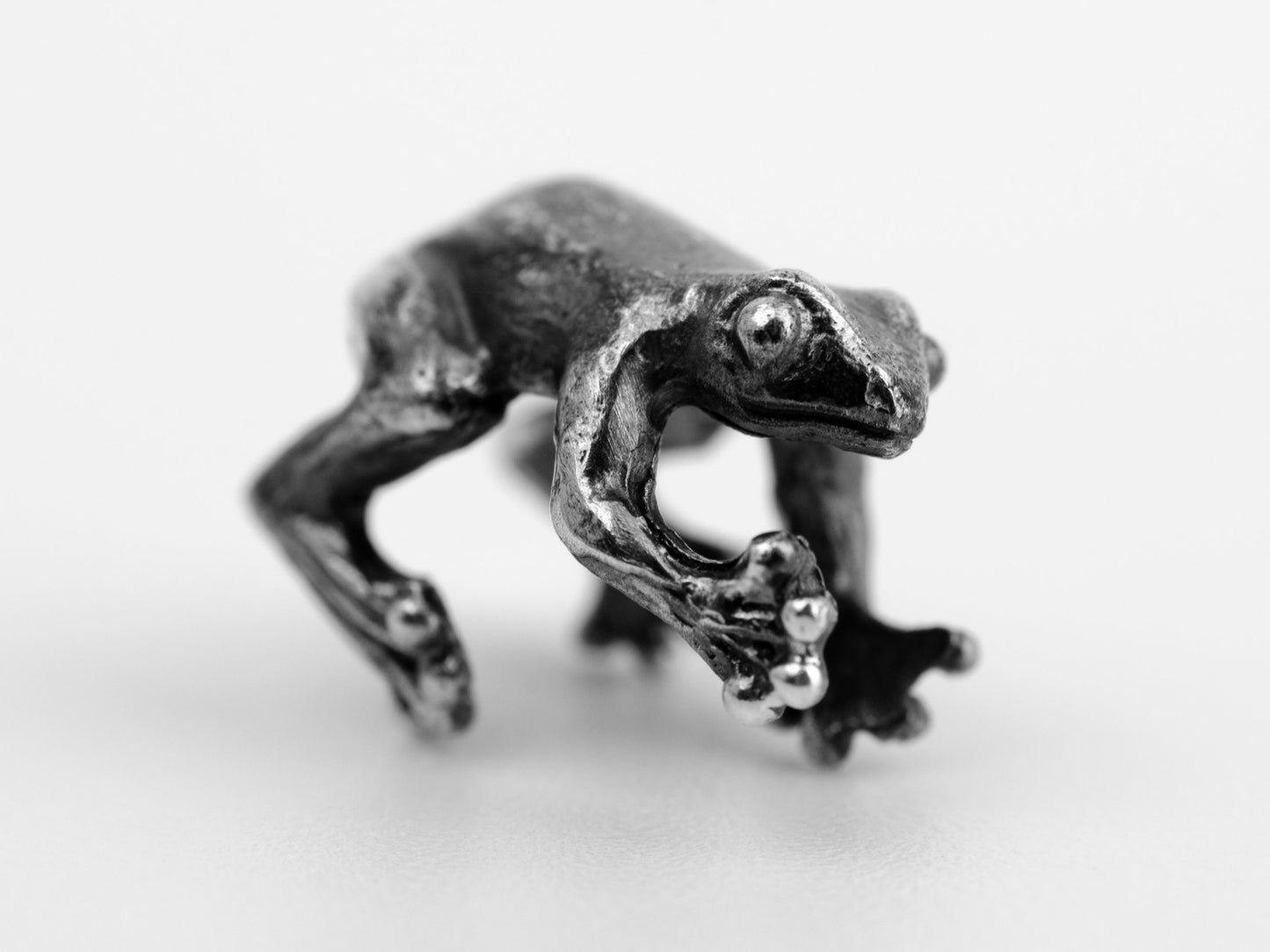 Frog cuff cartilage earring sterling silver