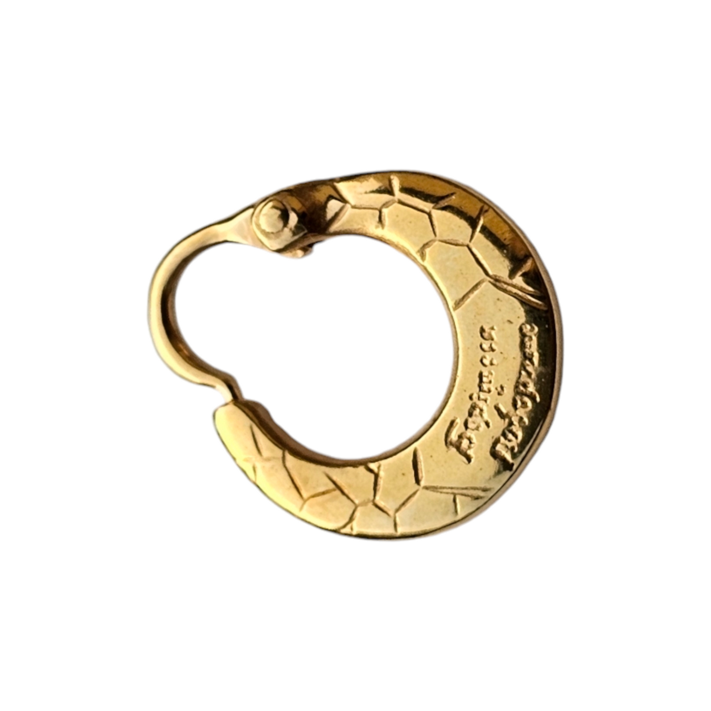 Men’s Cossack Silver Earring – plated gold - EK015spg-1