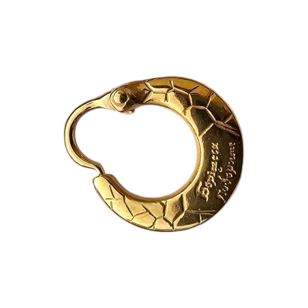 Men's Cossack Gold-Plated Silver Earring EK015spg