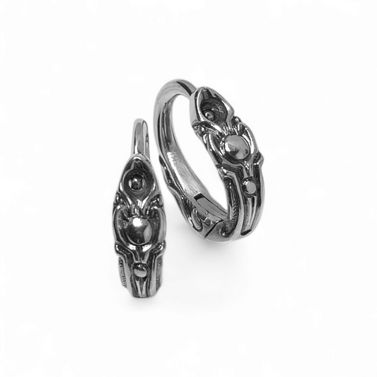 Timeless Silver Earrings for Men and Women - single or pair - EK126s