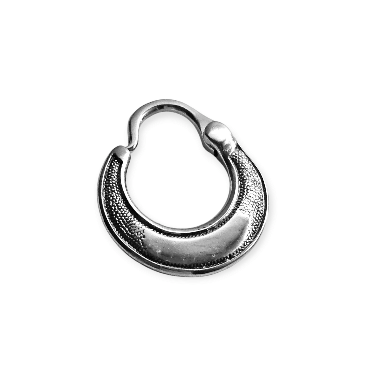 Silver Men’s Earring with Ukrainian Trident cossack earring | EK127s