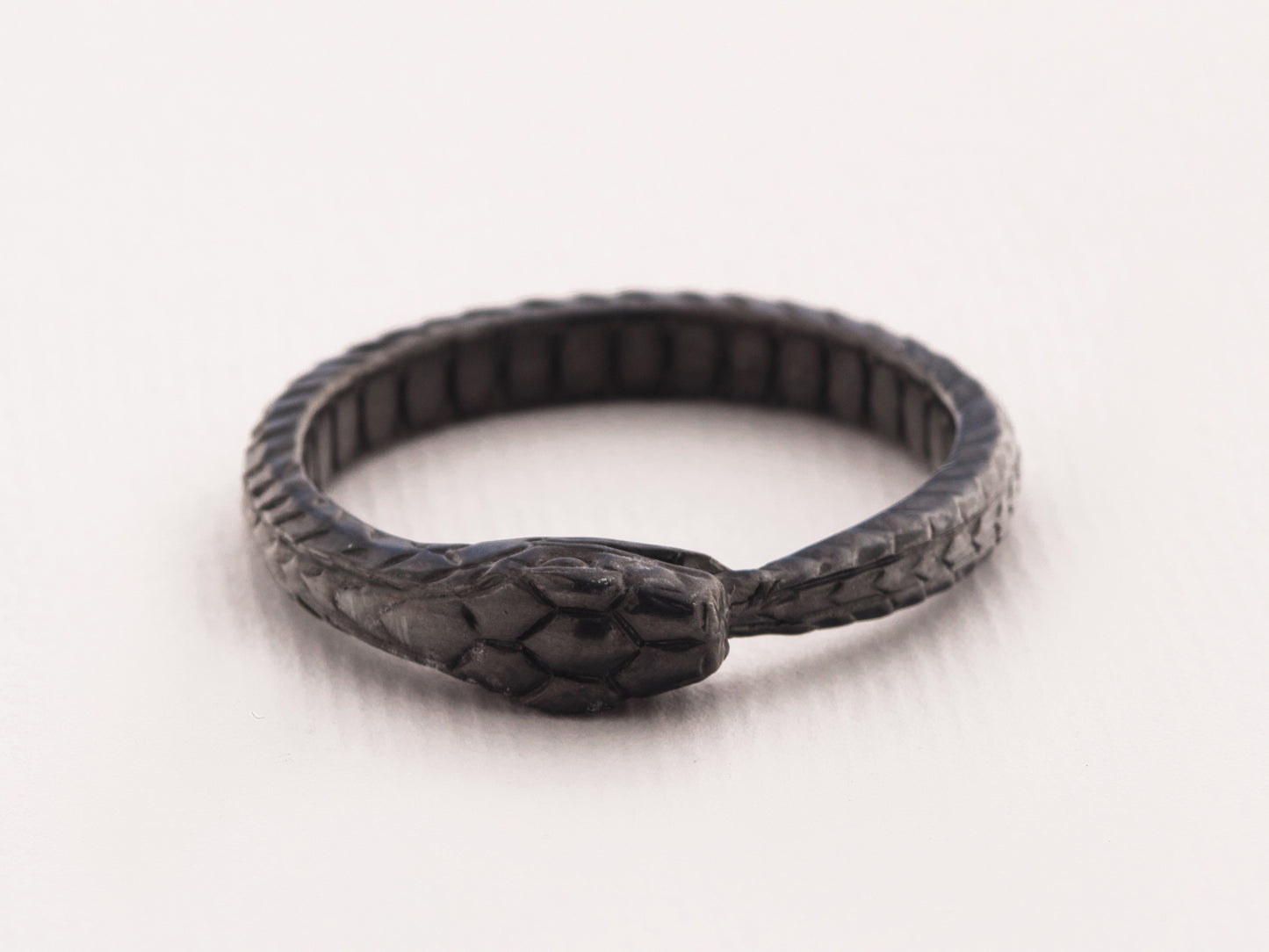 Ouroboros Ring Silver Handmade