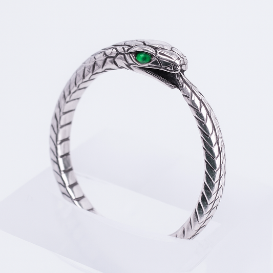 Customized ring Ouroboros RK001s-emerald