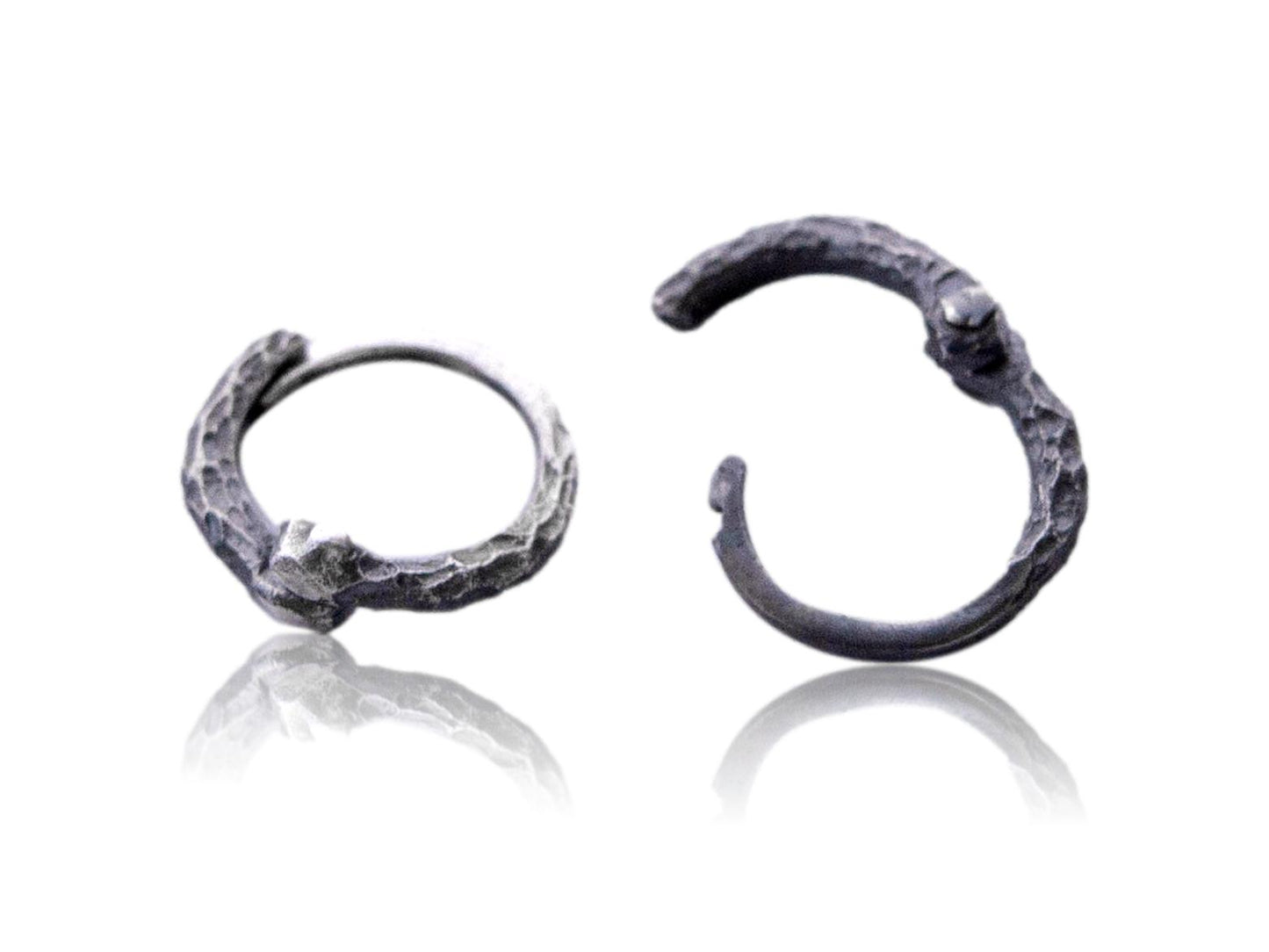 Tiny hoop earrings sterling silver unisex