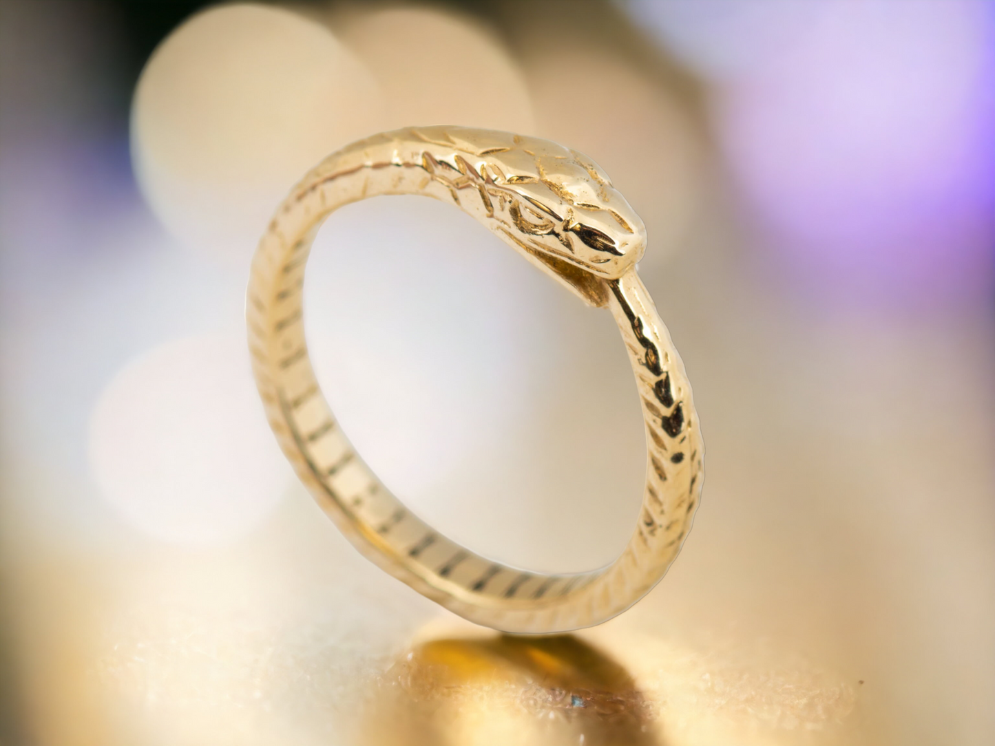 Ouroboros ring handmade RK001B