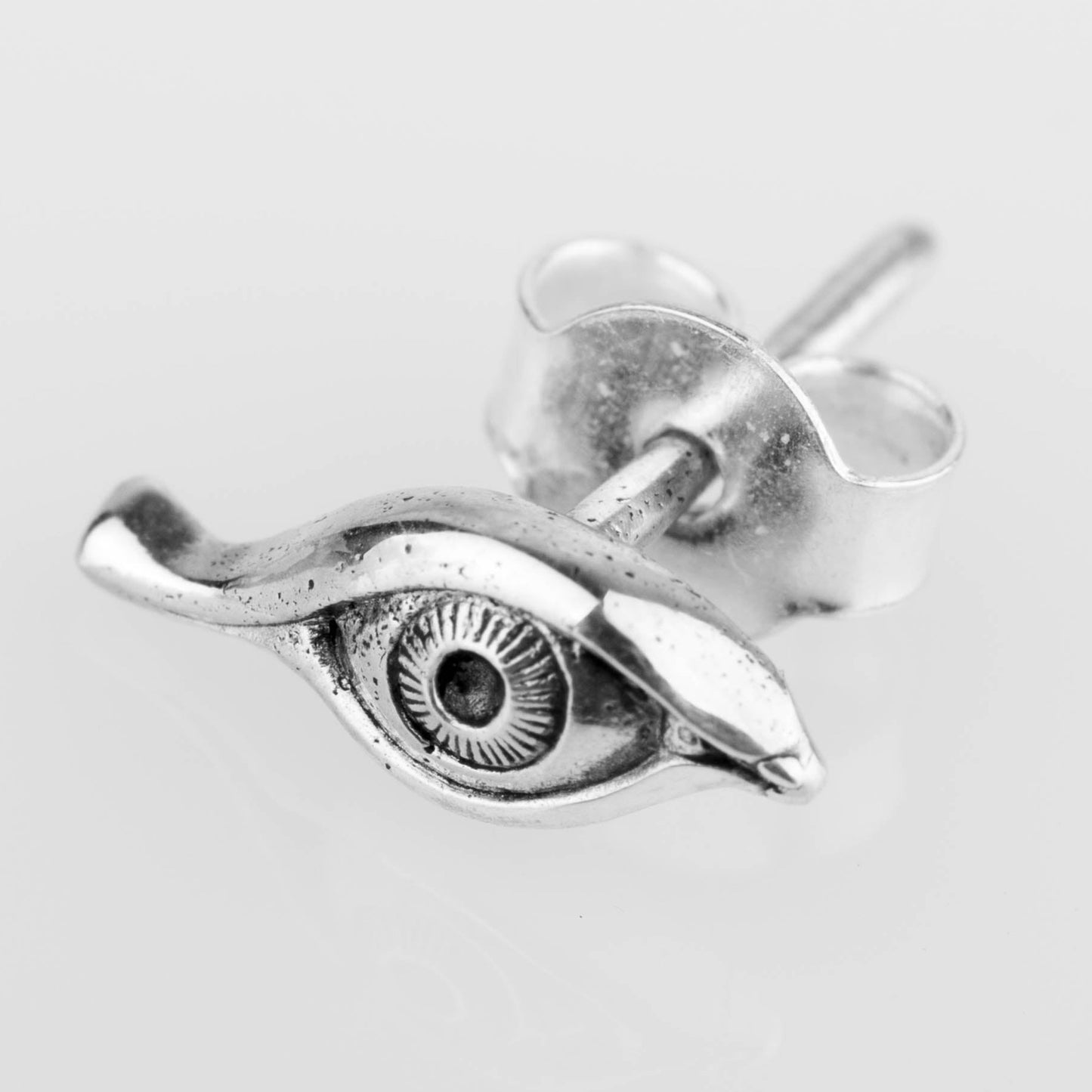 Evil eye stud earrings sterling silver