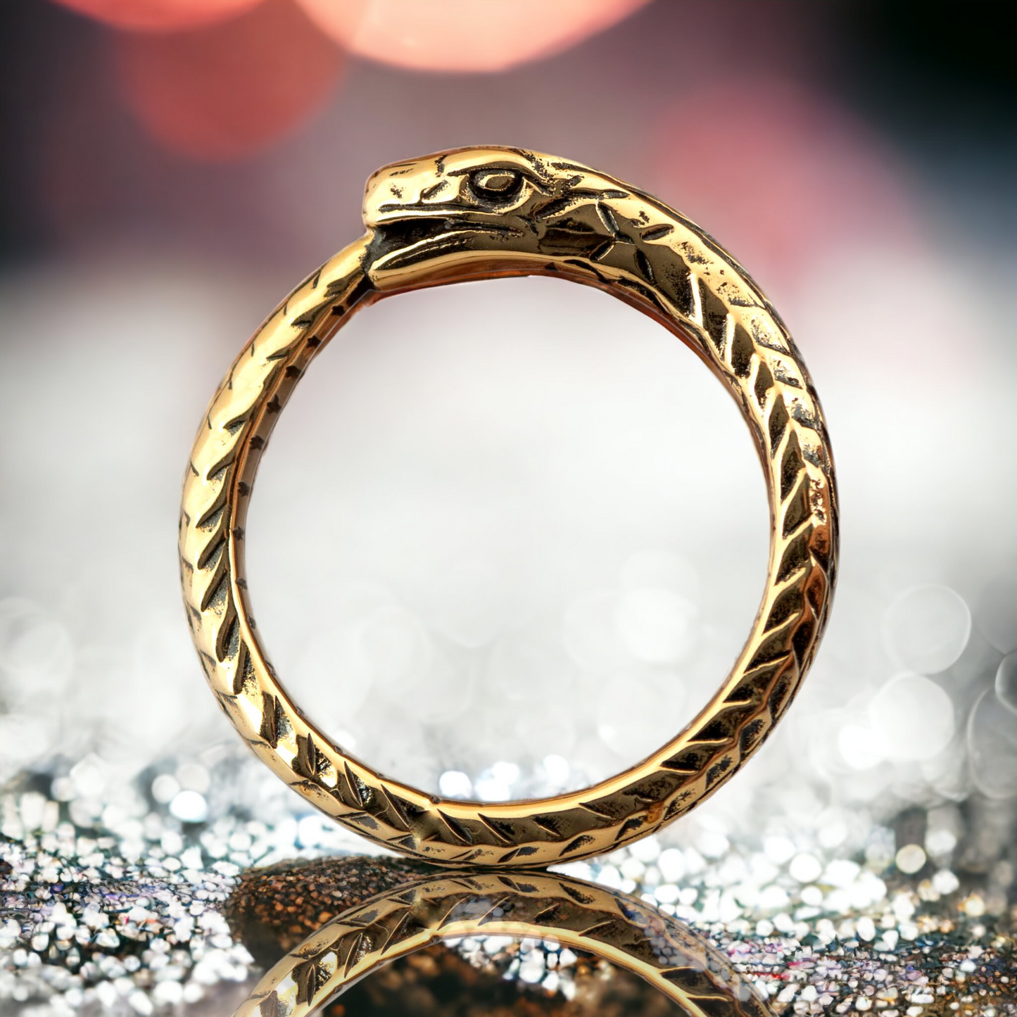 Ouroboros ring handmade RK001B