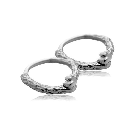 Tiny hoop earrings sterling silver unisex