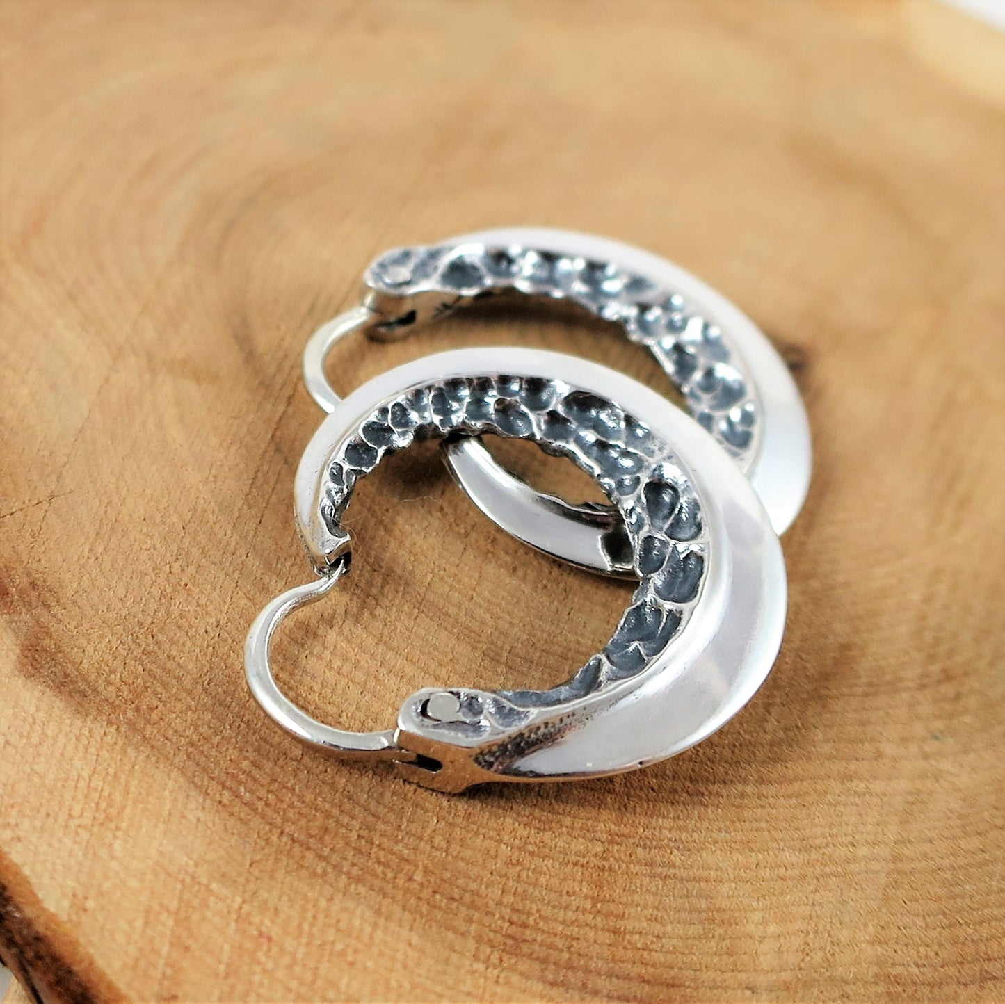 Cossack Sterling Silver Earrings — Handmade Pair EK050s