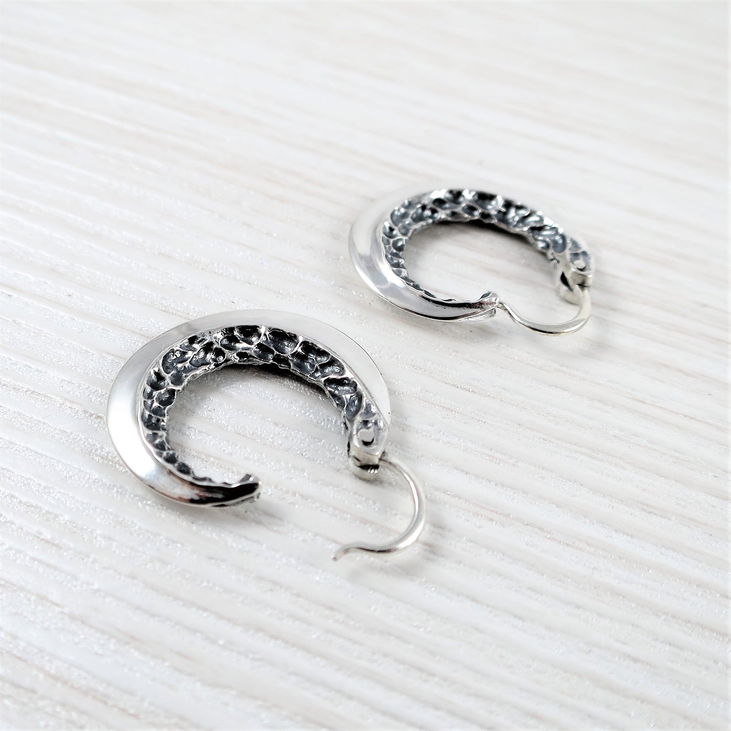 Cossack Sterling Silver Earrings — Handmade Pair EK050s