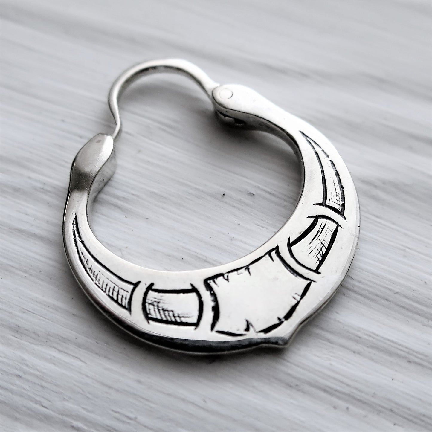 Thor's Hammer Earring in Sterling Silver — Mjolnir