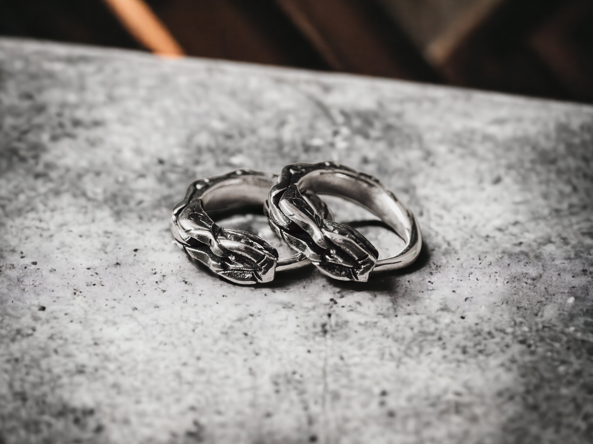 Cartilage earring ouroboros sterling silver
