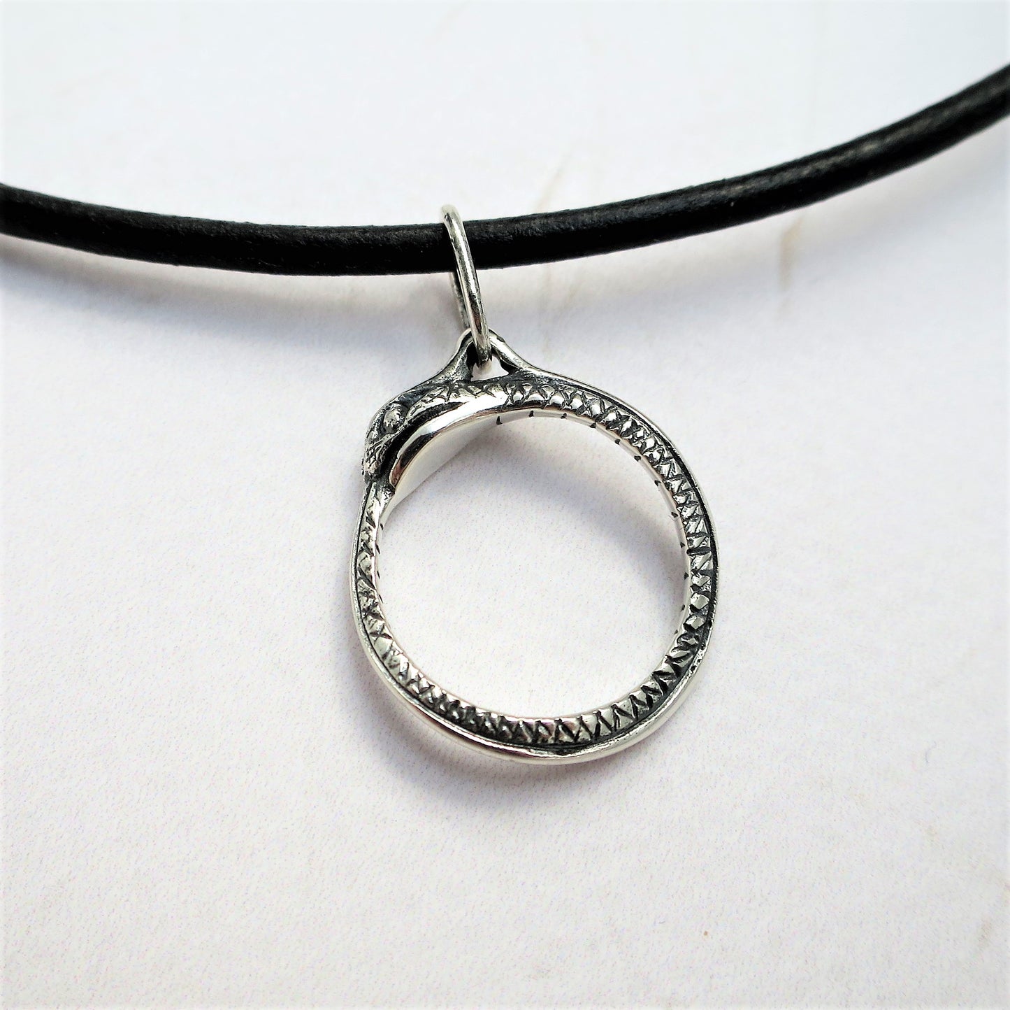 Ouroboros Silver Pendant