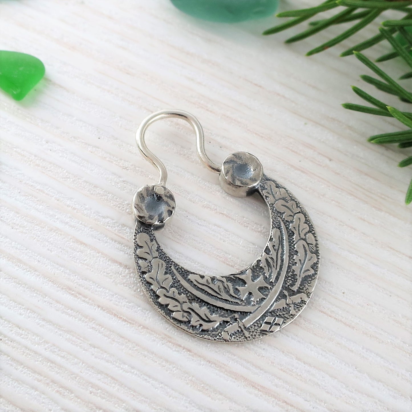 Cossack earring with swords handmade jewelry ek042s-1