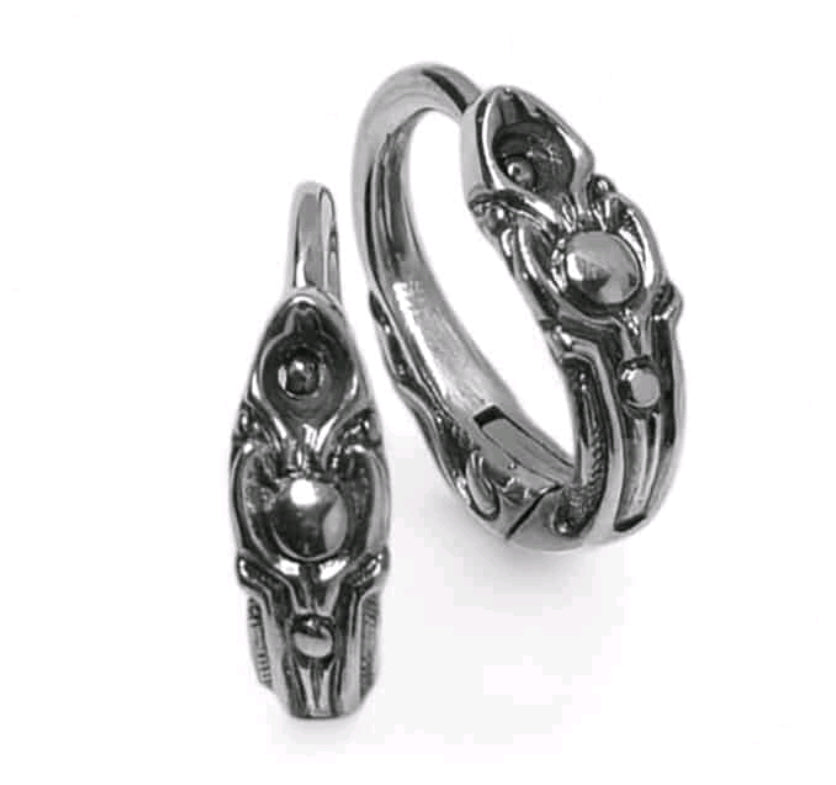 Timeless Silver Earrings for Men and Women - single or pair - EK126s