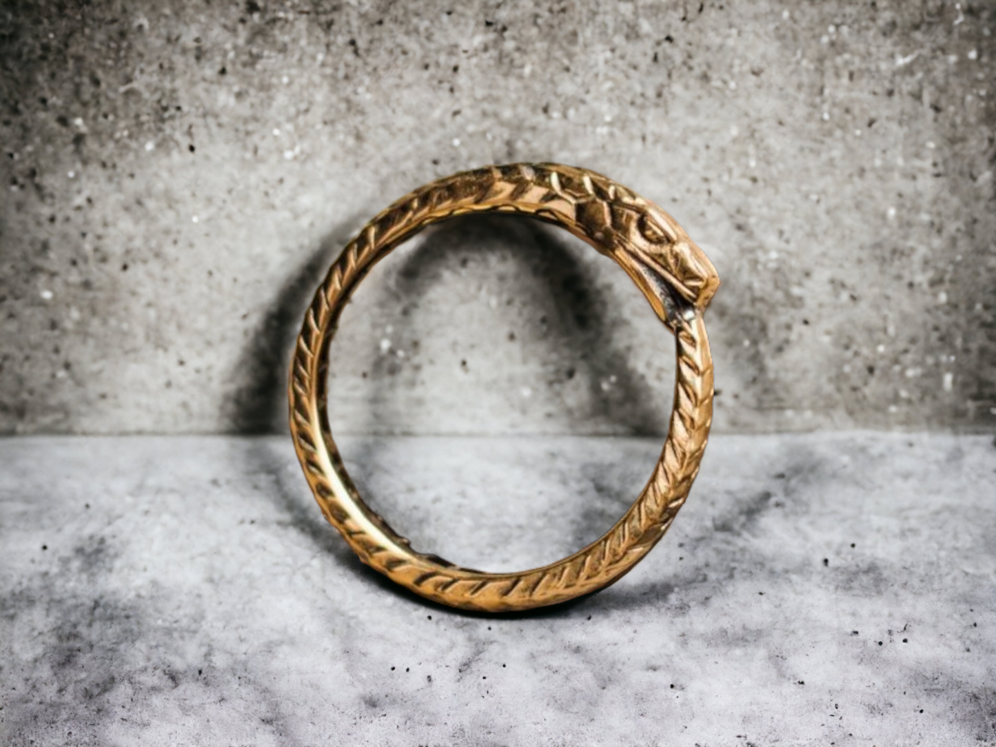 Ouroboros ring handmade RK001B