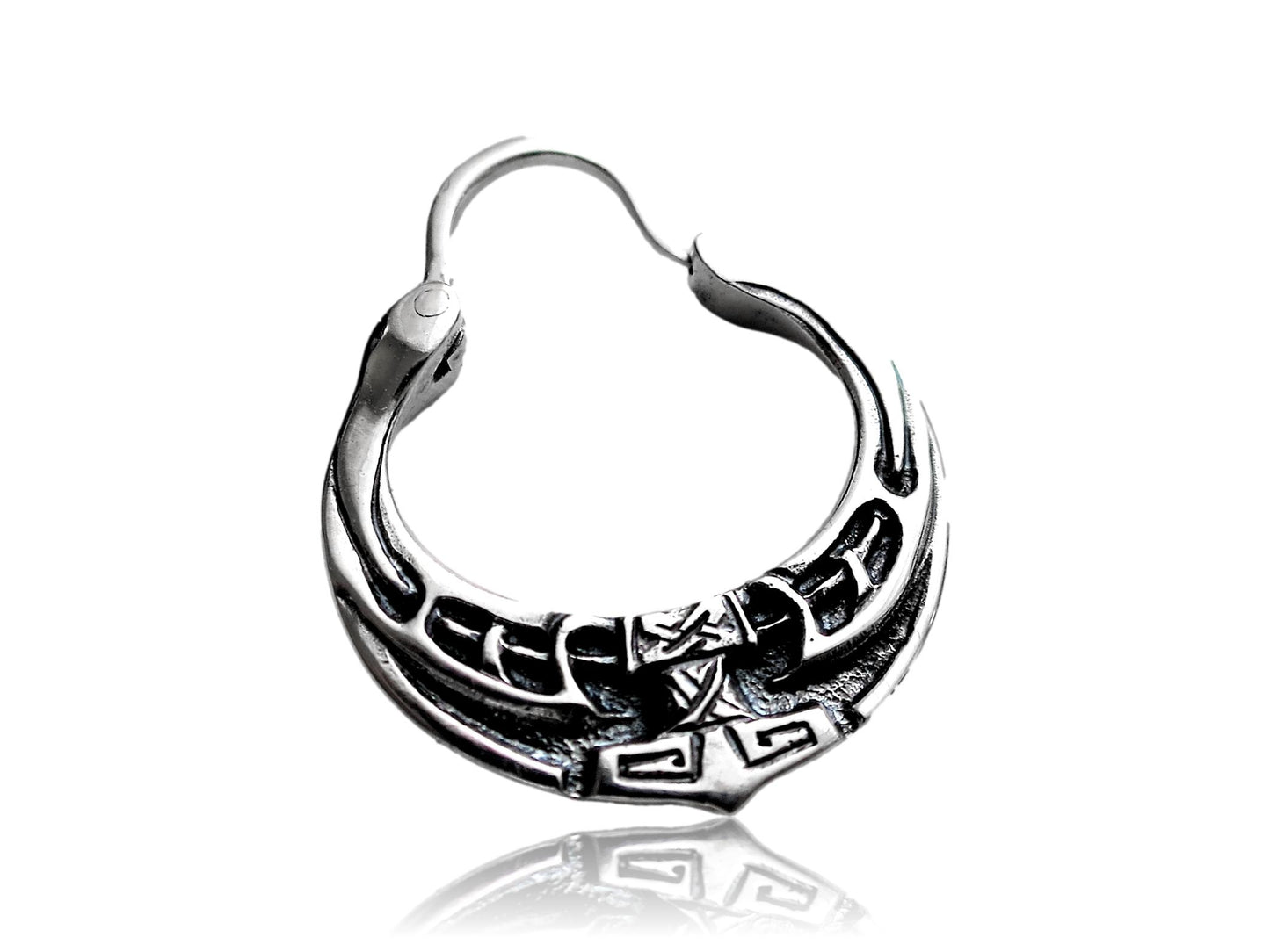 Thor's Hammer Earring in Sterling Silver — Mjolnir
