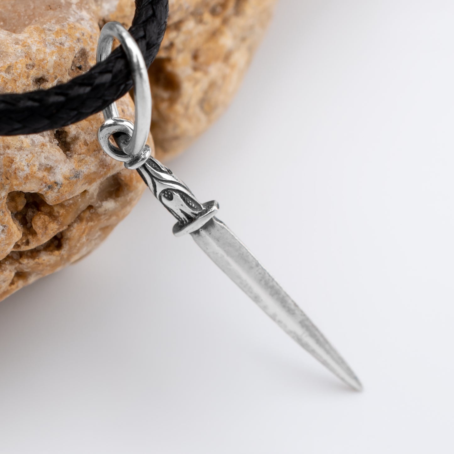 Tiny sword pendant handmade jewelry