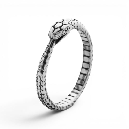 Ouroboros ring sterling silver RK001S