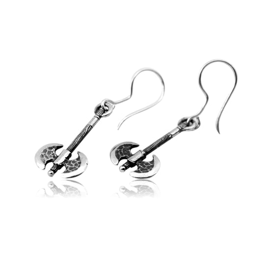 Labrys earrings for woman sterling silver