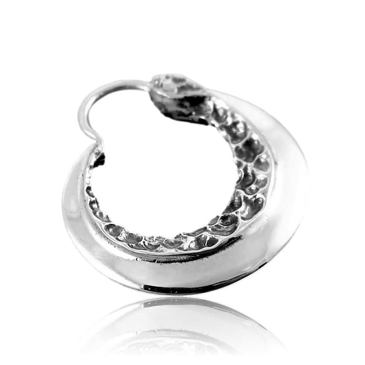 Sterling silver earrings forged viking jewelry