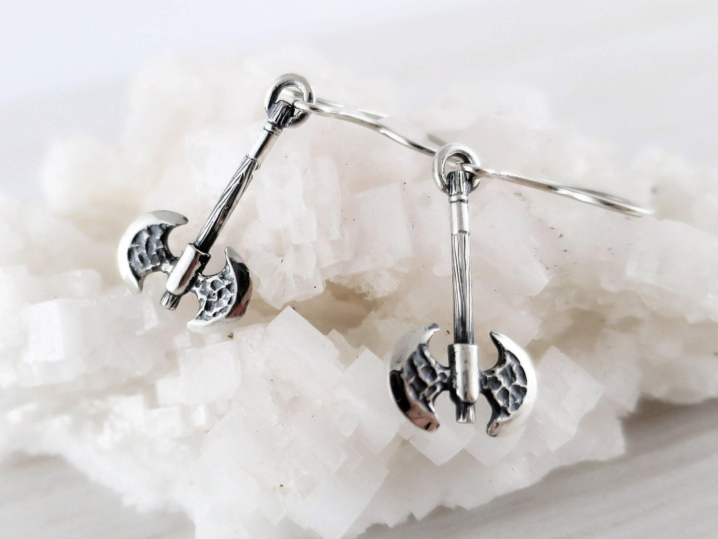 Labrys earrings for woman sterling silver