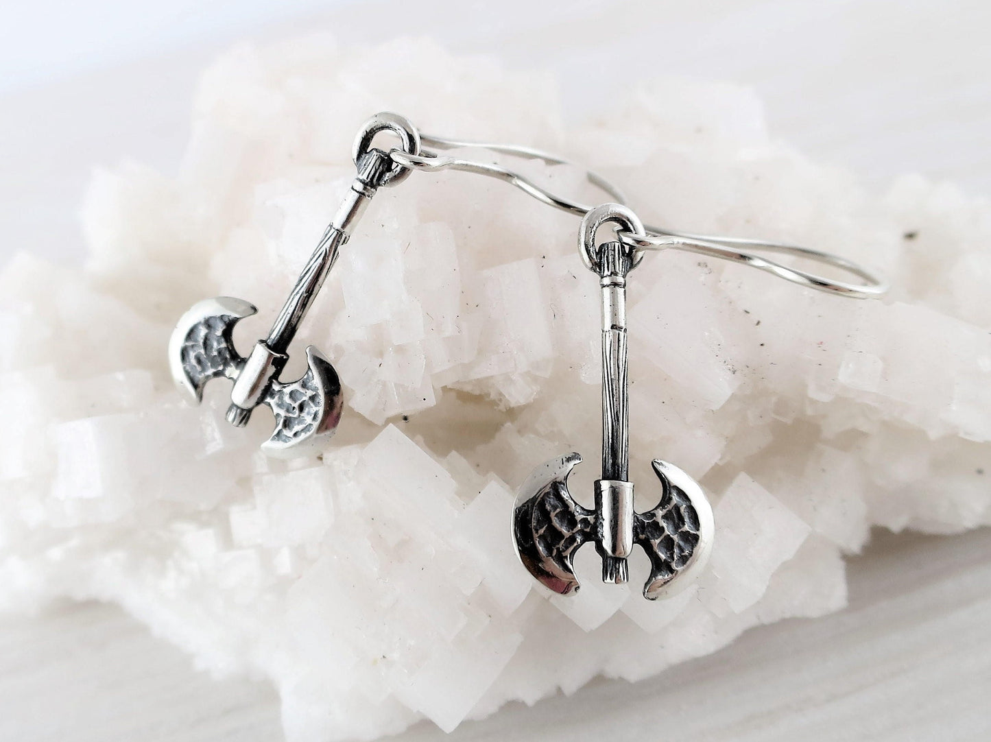 Labrys earrings for woman sterling silver