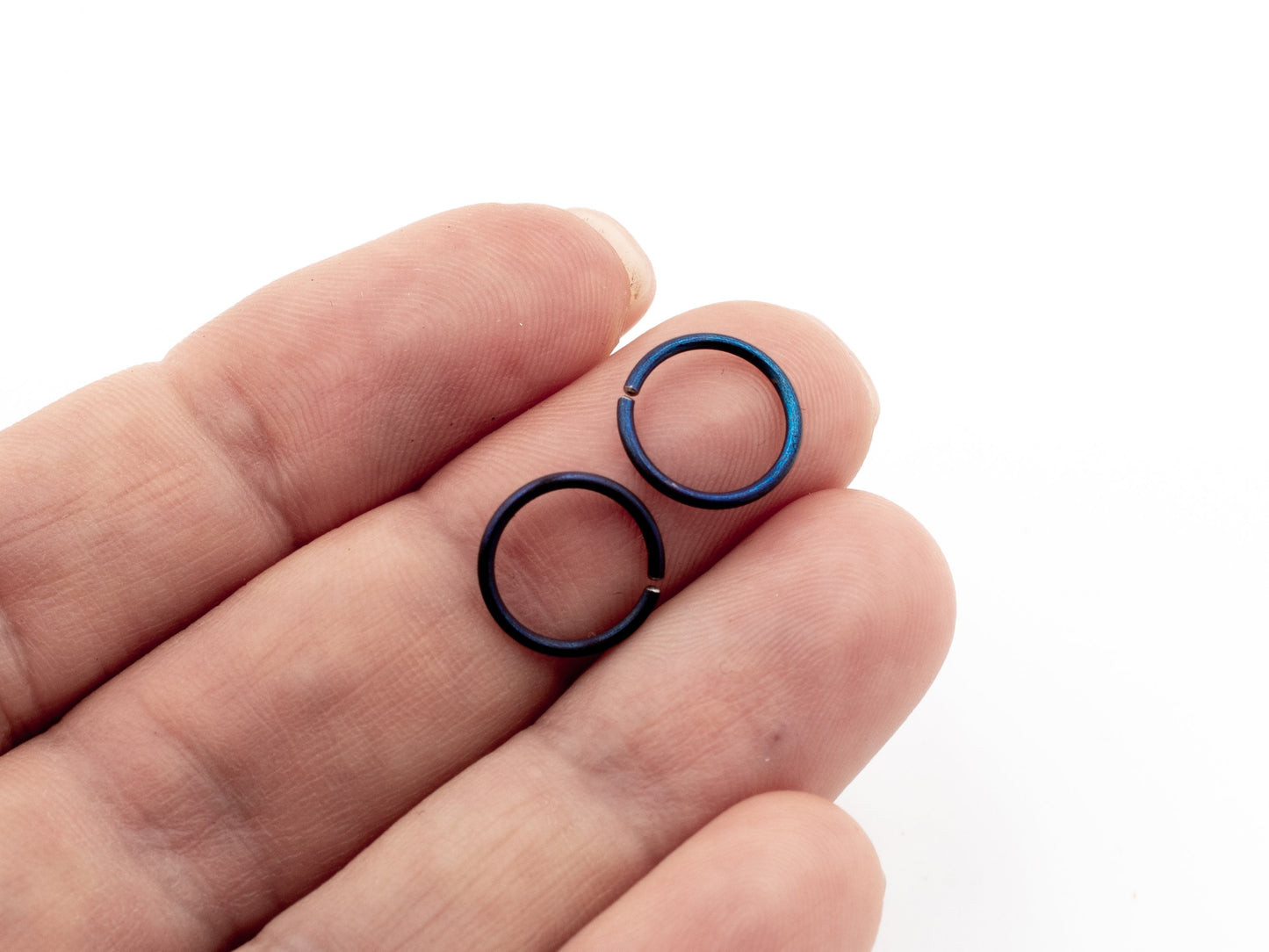 Hug hoop earring titanium 8mm 19g open cuff piercing ring  hypoallergenic  body jewelry nose huggie cartilage ring