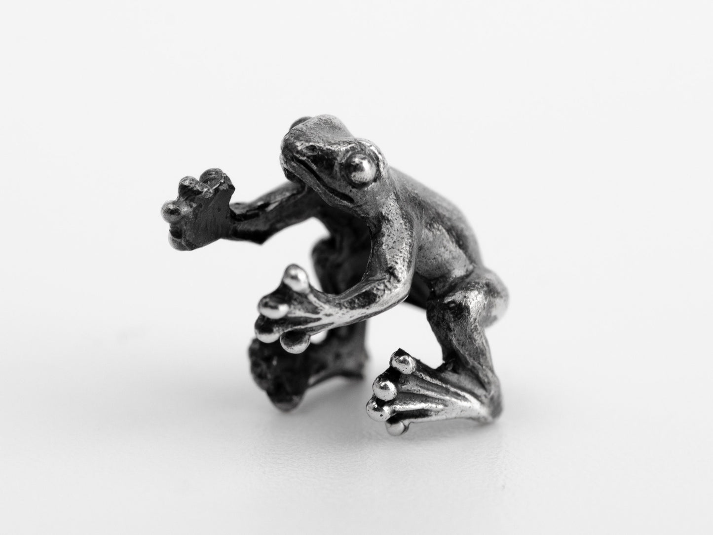 Frog cuff cartilage earring sterling silver