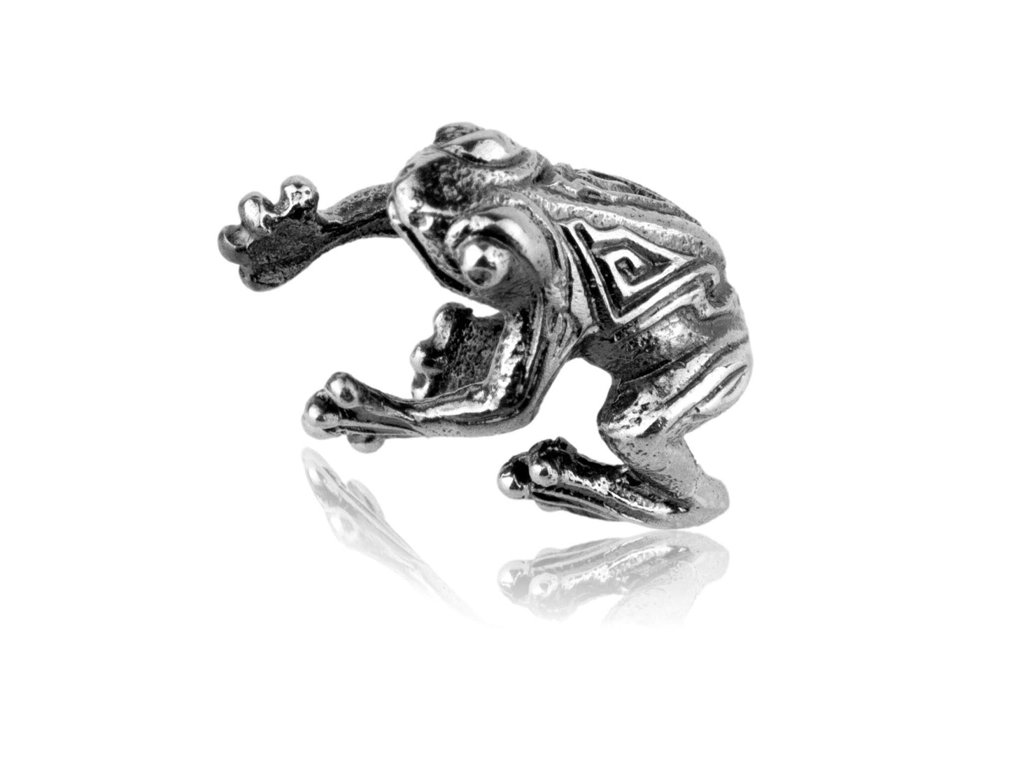 Frog earring cuff sterling silver