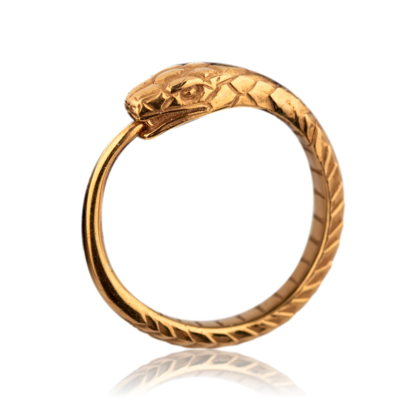 Snake earrings Ouroboros trendy hoop earrings gold plated silver